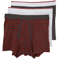 3PK Blck Stripe Trunks