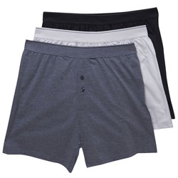 3PK Blue Marl Boxer Pack