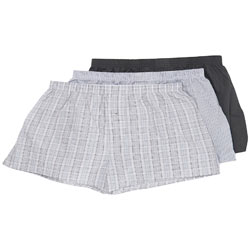 3Pk Check Woven Boxers