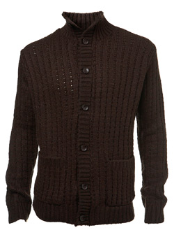 Brown Chunky Cardigan