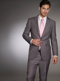 Grey Double Pinstripe Jacket