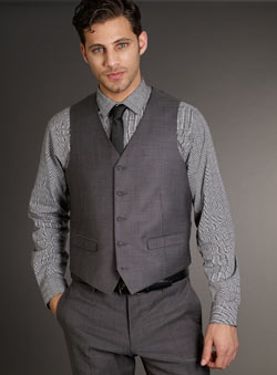 Grey Mohair Waistcoat