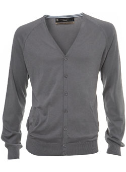 Grey Premium Cotton Cardigan