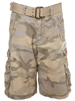 Natural Camo Combat Shorts