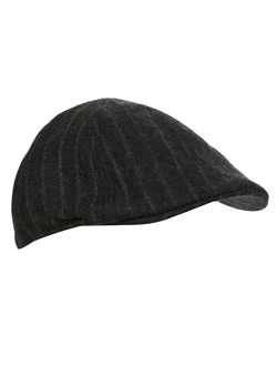 Stripe Flat Cap