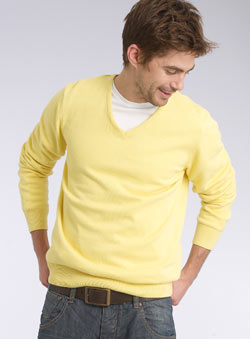 Sunburst Yellow V-Neck Jumper