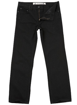 True Black Straight Fit Denim Jeans