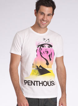 White `enthouse`Printed T-Shirt