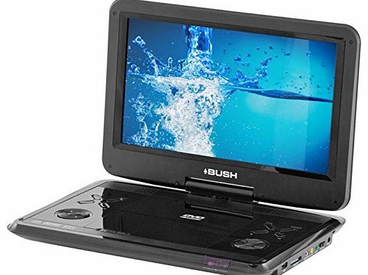 12 Inch Swivel Screen Portable DVD Player - Black