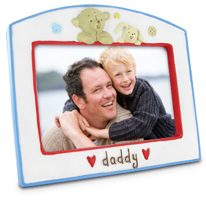 Button Corner Daddy Photo Frame