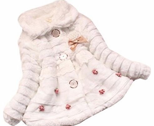 Junoesque Baby Toddlers Girls Faux Fur Fleece Lined Coat Kids Winter Warm Jacket