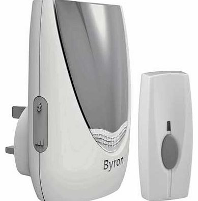 White 100m Plug-in Wireless Flash Doorbell