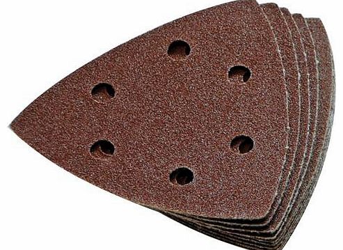 Cablefinder Qty 10 - 90mm 240 Grit Triangle Sander Sheets - Delta Hook 