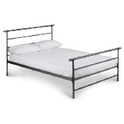 Double Metal Bed Frame, Black & Airsprung