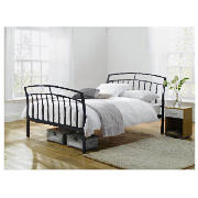 Double Bed, Black & Sealy Mattress