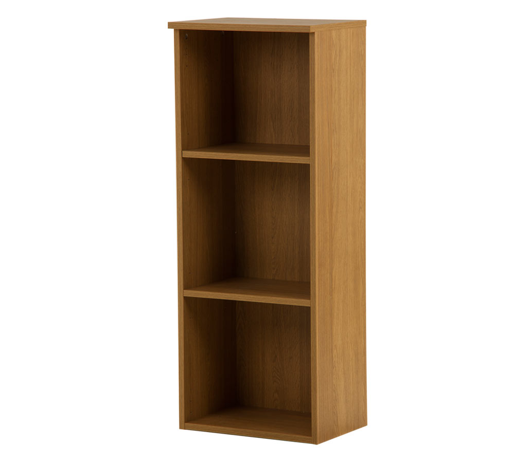 Calgary Oak narrow bookcase