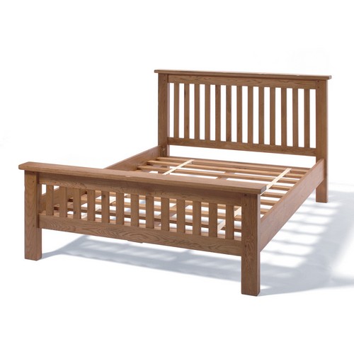 Calgary Rustic Oak Double Bed 808.415