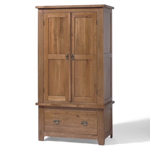 Rustic Oak Gents Wardrobe 808.413