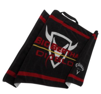 BIG BERTHA DIABLO GOLF TOWEL Black