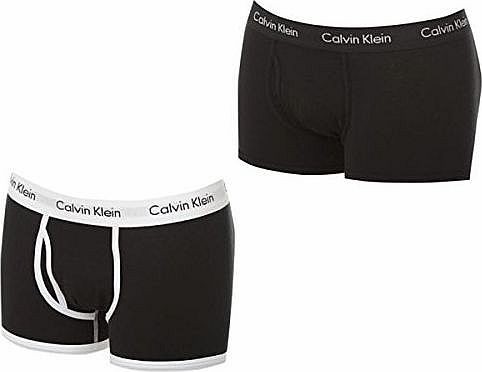 365 2 Pack Boxers Mens Black/Black Large