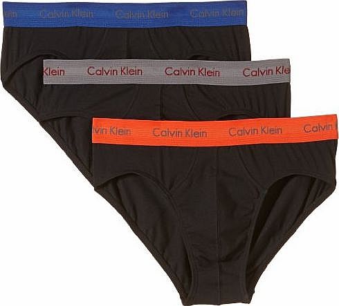 Cotton Stretch 3 Pack Hip Brief, Atomic Red/Shadow Grey/Dark Midnight Multi X-Large