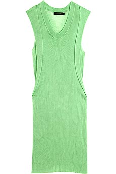 Jesusa jersey draped sleeveless dress