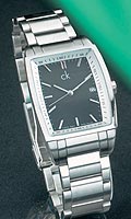 Calvin Klein Mens Bold Square Loaded Steel Bracelet Watch