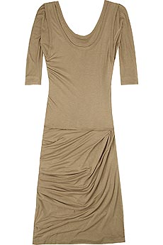 Pollyanna layered silk draped jersey dress