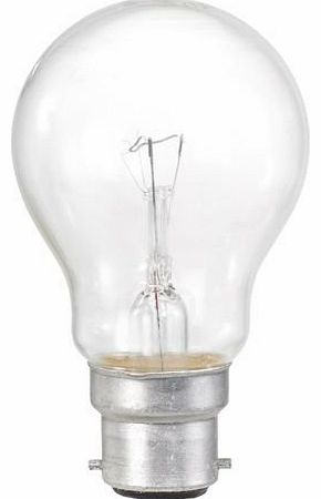 10 Pack 60W BC B22 Clear Classic A GLS Light Bulbs, Bayonet Cap, Incandescent Lamps, 700 Lumen, Mains 240V, Globes (1)