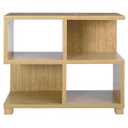 Camden low bookcase, oak effect