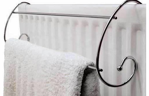 Curved Chrome Radiator Towel Rail