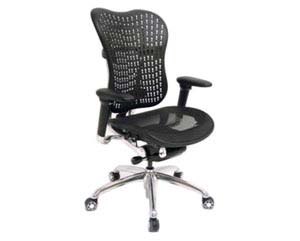 black mesh chair