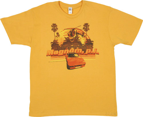 and Copters Men` Magnum P.I T-Shirt