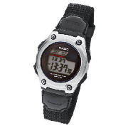 BLACK FABRIC STRAP DIGITAL WATCH