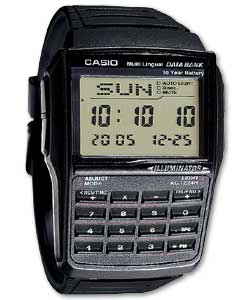 Casio Gents LCD Multi Lingual Data Bank Watch