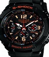 Mens G-Shock Radio Controlled Black Solar