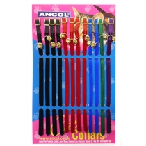 Ancol Safety Buckle Cat Collar Velvet 12 Pack