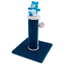 Cleo Pet Kitten Bear Scratch Post Blue