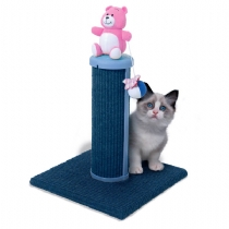 Cleo Pet Kitten Bear Scratch Post Pink