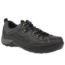 Male Dane Leather Upper in Black, Tan