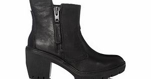 Womens Batten black ankle boots