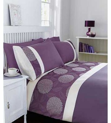 Mei Duvet Cover Set - Purple - Double