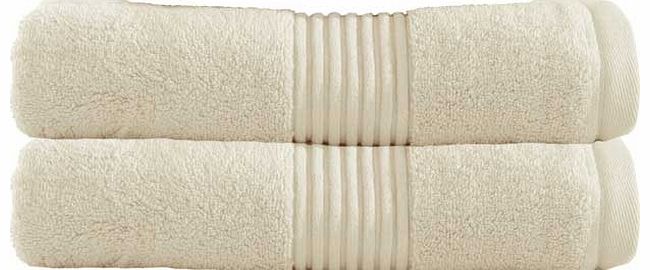 Zero Twist Bath Sheet Towel x2 - Cream