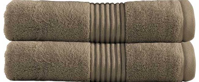 Zero Twist Bath Sheet Towel x2 - Mink