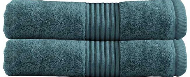 Zero Twist Bath Sheet Towel x2 - Teal