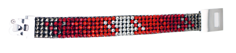 RocknRoll Red Diamante Bracelet