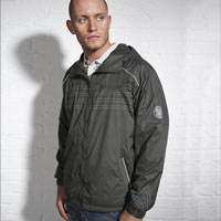 Stitch Stripe Waterproof Jacket - Dark