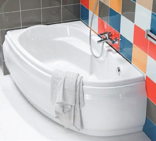 JOANNA SPACE SAVER CORNER BATH 140 X 90 (PANEL+ STAND INCL) 1400 X 900 *LEFT HAND* HIGH QUALITY