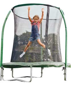 6ft Trampoline and Enclosure