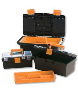 3 in 1 Plastic Tool Box Set